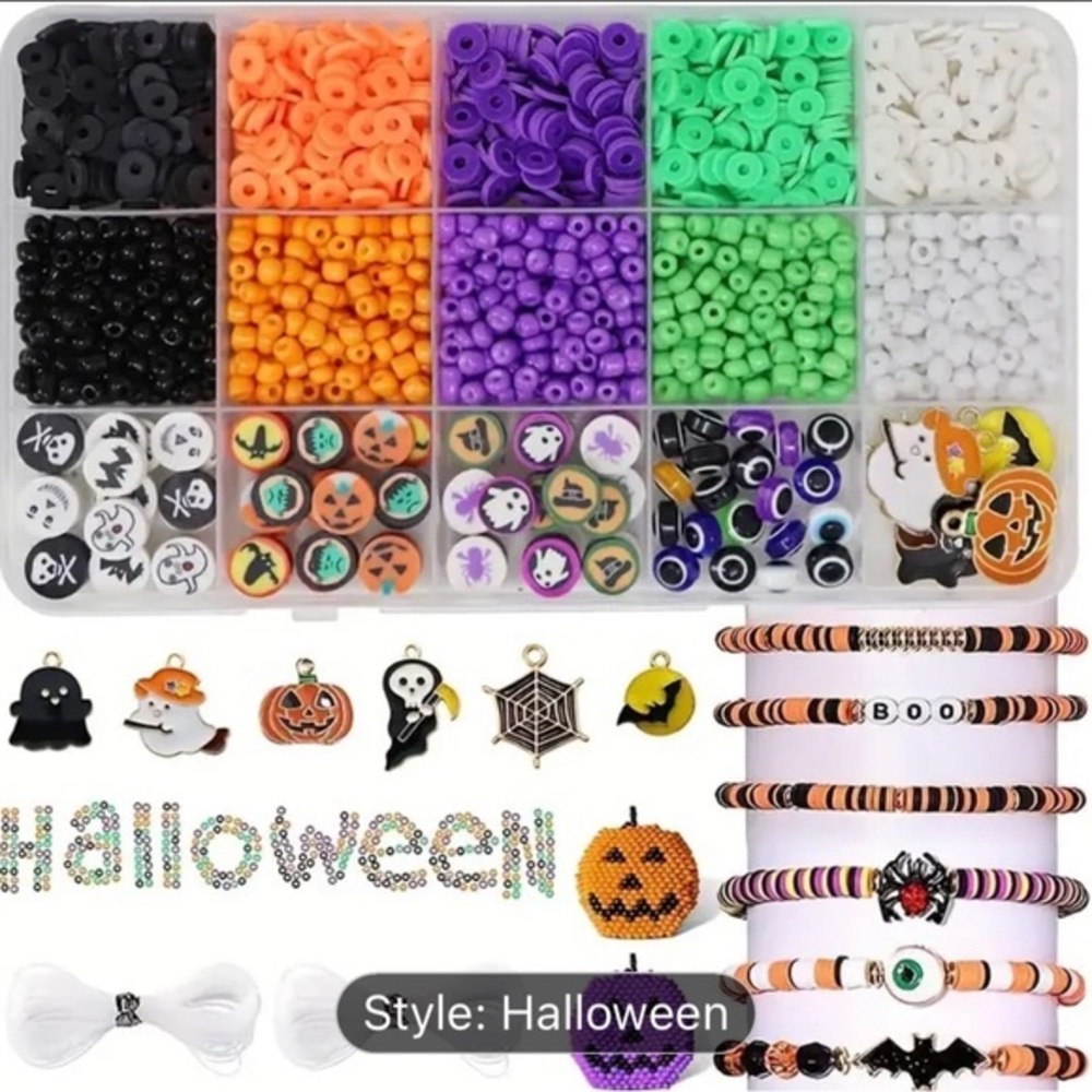 Halloween Beaded Bracelet Charms